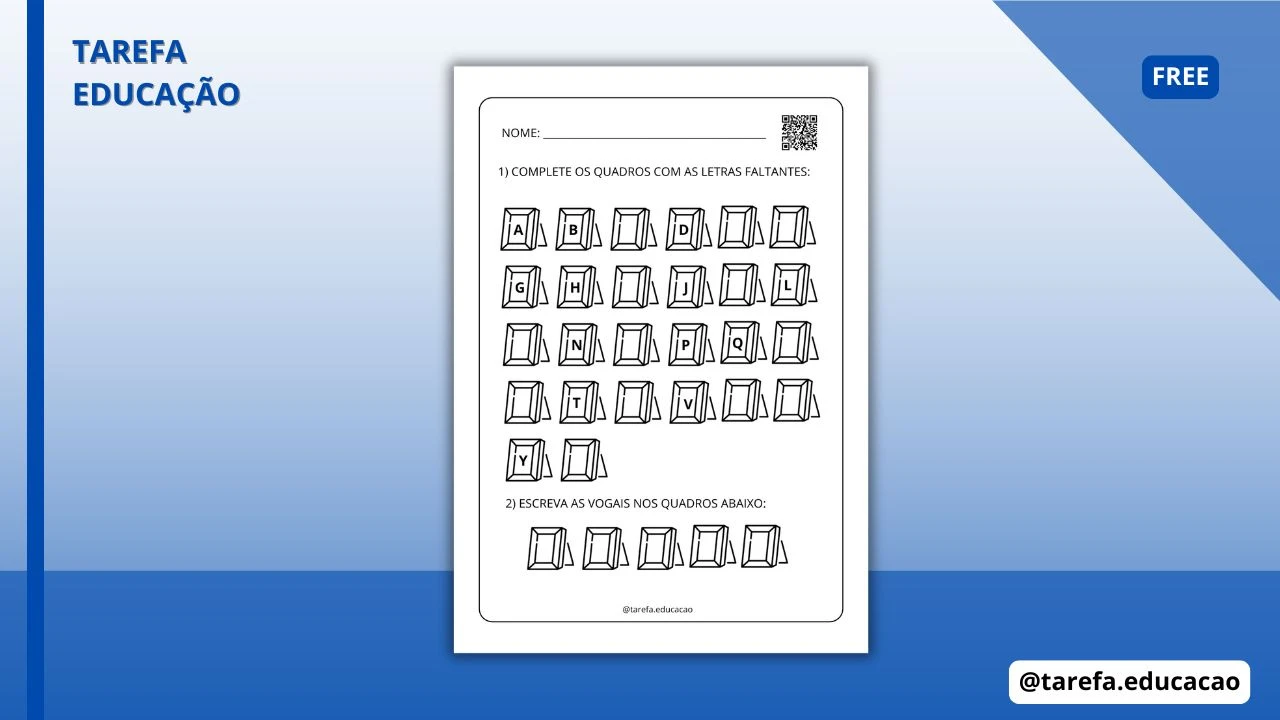 Capa do post Complete o alfabeto com as letras faltantes