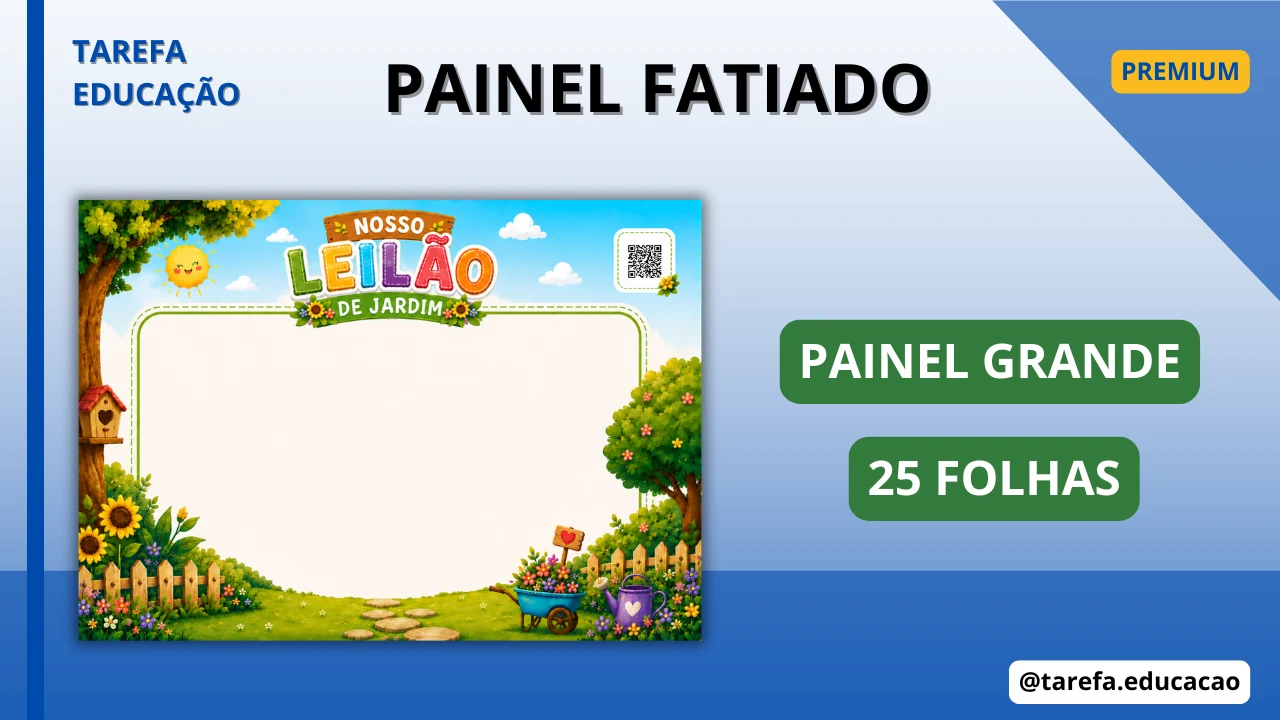 Capa do post Painel - Nosso leilão de jardim (Grande)